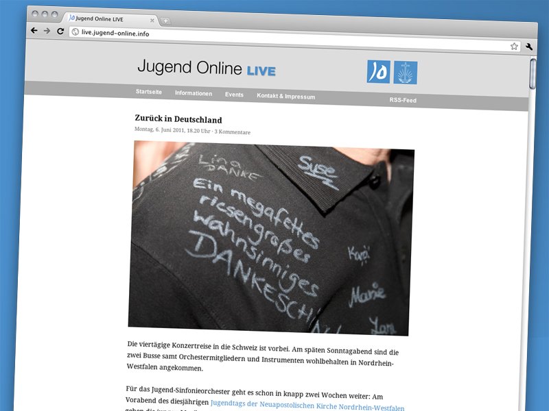 Openerbild: Jugend Online LIVE